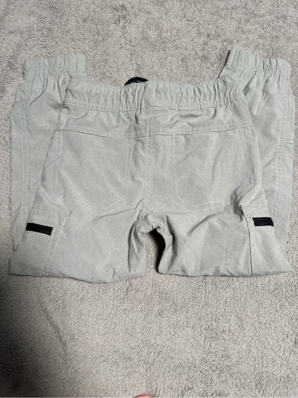 Tony Hawk Light Gray Kids Cargo Joggers with Black Accents